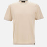 GRAN SASSO T-shirt in cotone con profili doppiati BEIGE Uomo 