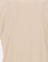 GRAN SASSO T-shirt in cotone con profili doppiati BEIGE Uomo 