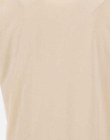 GRAN SASSO T-shirt in cotone con profili doppiati BEIGE Uomo 