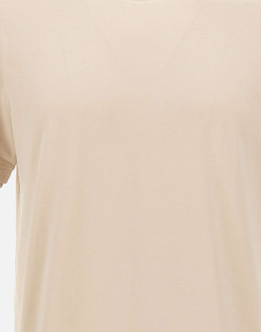 GRAN SASSO T-shirt in cotone con profili doppiati BEIGE Uomo 