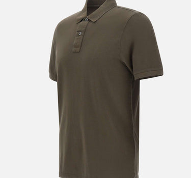 GRAN SASSO Polo in cotone vintage BROWN Uomo 