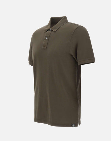 GRAN SASSO Polo in cotone vintage BROWN Uomo 
