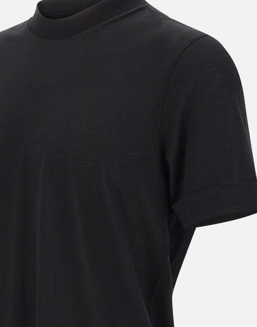 GRAN SASSO T-shirt in lana BLACK Uomo 