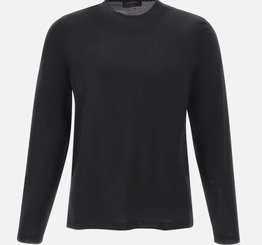 GRAN SASSO Maglia in lana BLACK Uomo 
