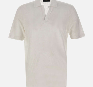 Polo in lino 60160 96803250 GRAN SASSO 