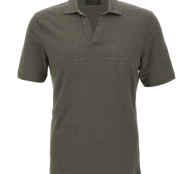Polo in lino 60160 96803410 GRAN SASSO 