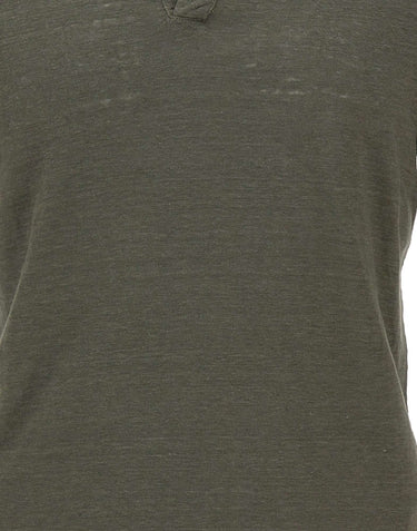 Polo in lino 60160 96803410 GRAN SASSO 