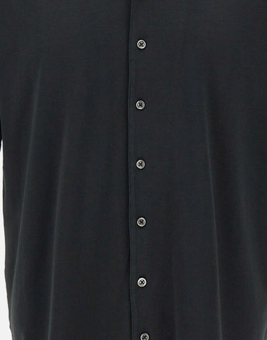 GRAN SASSO Camicia in cotone vintage BLACK Uomo 