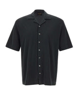 GRAN SASSO Camicia in cotone vintage BLACK Uomo 