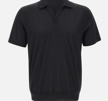 GRAN SASSO Polo in cotone BLACK Uomo 