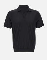 GRAN SASSO Polo in cotone BLACK Uomo 