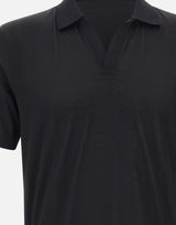 GRAN SASSO Polo in cotone BLACK Uomo 