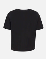 GRAN SASSO T-shirt in cotone con scollo a V BLACK Donna 