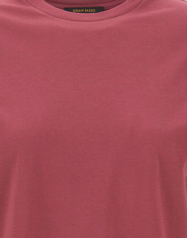 GRAN SASSO T-shirt in cotone a girocollo Pink Donna 