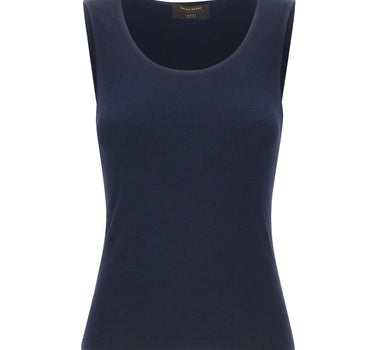 GRAN SASSO Canotta in cotone a costine BLUE Donna 