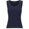 GRAN SASSO Canotta in cotone a costine BLUE Donna 