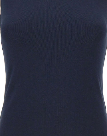GRAN SASSO Canotta in cotone a costine BLUE Donna 