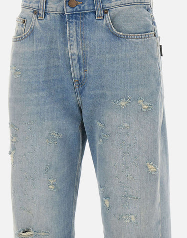 HAIKURE Jeans "Winny Broken Celestial" Light Blue Donna 