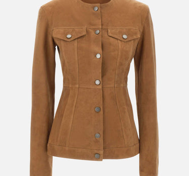 HAIKURE Giacca "Temple Suede" BROWN Donna 