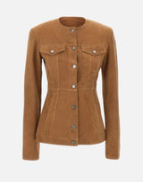 HAIKURE Giacca "Temple Suede" BROWN Donna 