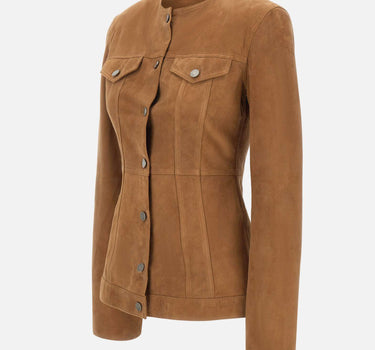 HAIKURE Giacca "Temple Suede" BROWN Donna 