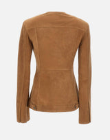 HAIKURE Giacca "Temple Suede" BROWN Donna 