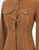 HAIKURE Giacca "Temple Suede" BROWN Donna 
