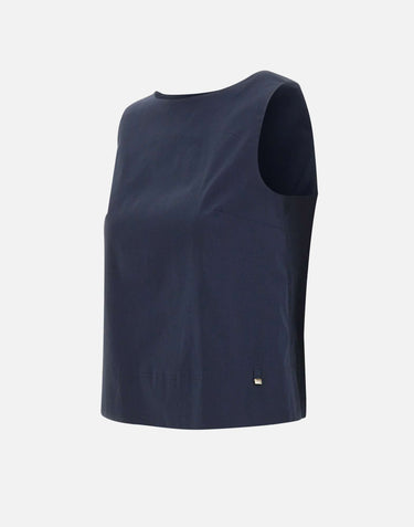 HERNO Blusa con fiocchetti BLUE Donna 
