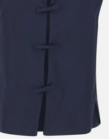 HERNO Blusa con fiocchetti BLUE Donna 