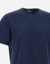 HERNO T-shirt in jersey di cotone BLUE Uomo 