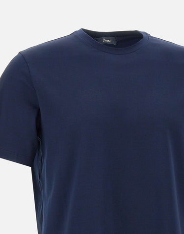 HERNO T-shirt in jersey di cotone BLUE Uomo 