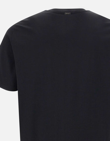 HERNO T-shirt in cotone superfine BLACK Uomo 