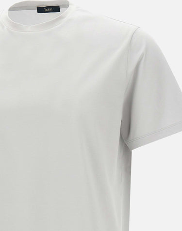 HERNO T-shirt  in jersey di cotone superfine GREY Uomo 