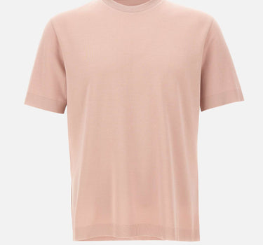 HERNO T-shirt in jersey effetto maglia Pink Uomo 