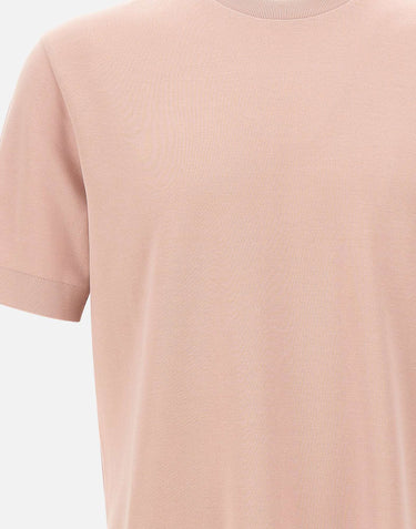 HERNO T-shirt in jersey effetto maglia Pink Uomo 
