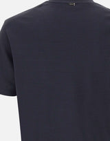 HERNO T-shirt in jersey effetto maglia BLUE Uomo 