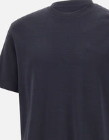 HERNO T-shirt in jersey effetto maglia BLUE Uomo 