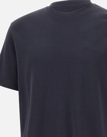 HERNO T-shirt in jersey effetto maglia BLUE Uomo 