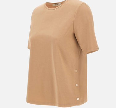 HERNO T-shirt in cotone interlock BEIGE Donna 