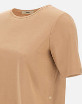 HERNO T-shirt in cotone interlock BEIGE Donna 
