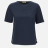HERNO T-shirt in cotone interlock BLUE Donna 