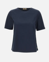 HERNO T-shirt in cotone interlock BLUE Donna 