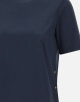 HERNO T-shirt in cotone interlock BLUE Donna 