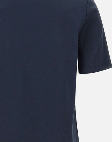 HERNO T-shirt in cotone interlock BLUE Donna 
