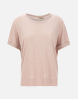 HERNO Maglia a maniche corte in misto cotone Pink Donna 