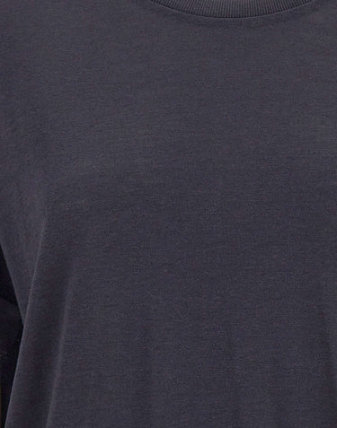 HERNO Maglia a maniche corte in misto cotone BLUE Donna 