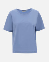 HERNO T-shirt in cotone stretch superfine Light Blue Donna 