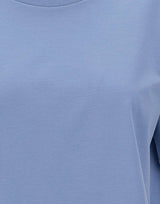 HERNO T-shirt in cotone stretch superfine Light Blue Donna 