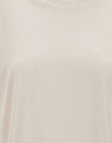 HERNO T-shirt in misto seta e cotone BEIGE Donna 