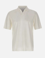HERNO Polo con colletto aperto WHITE Uomo 